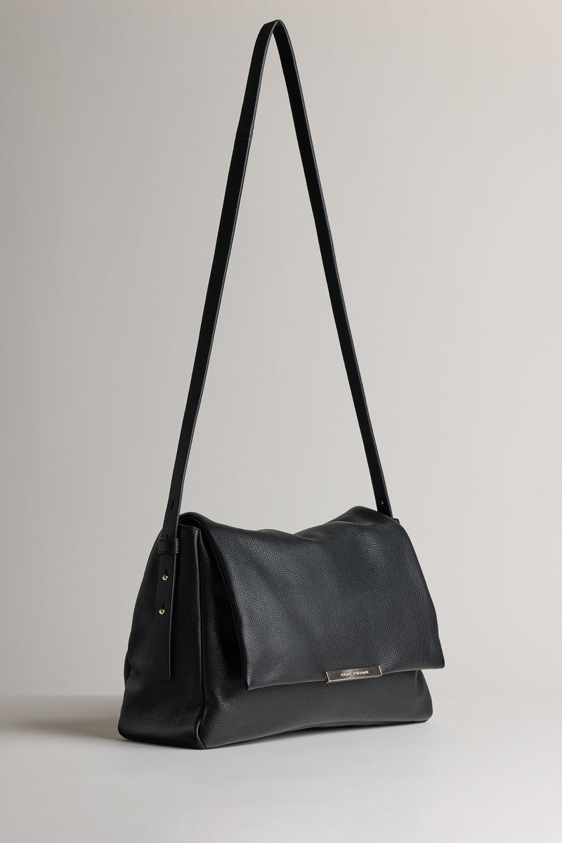 Box Shaped Leather Shoulder Bag With Adjustable Strap -  India